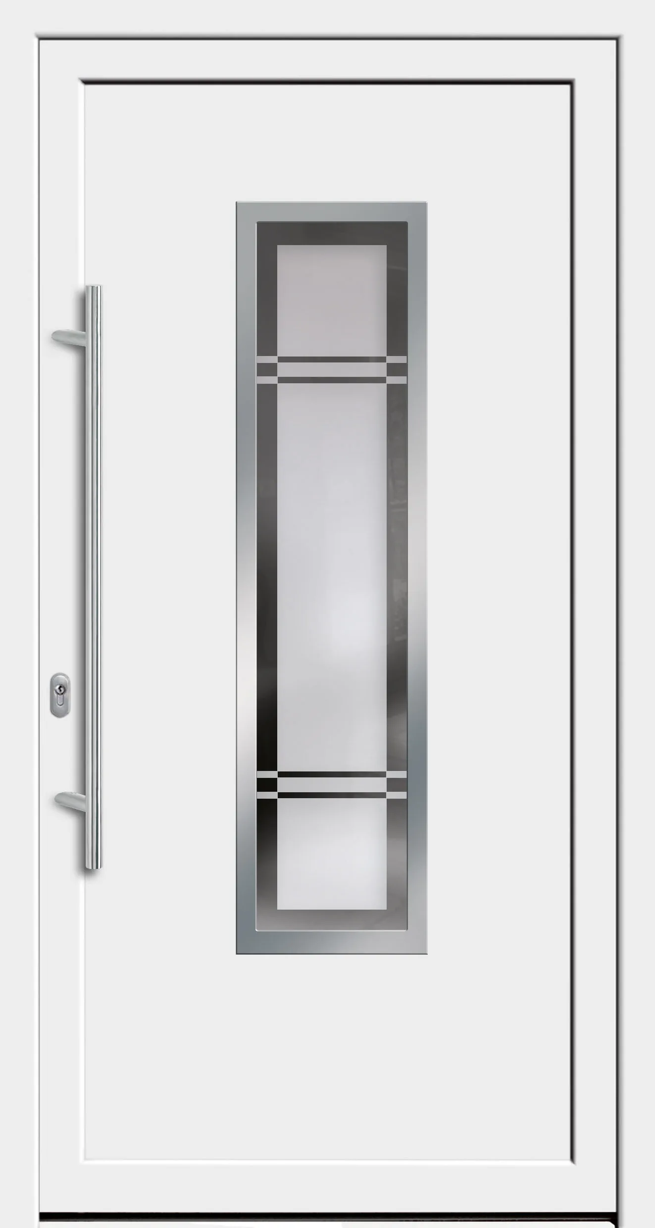 Haustür-Modell DF 5115-70 mit schmalem Glasausschnitt