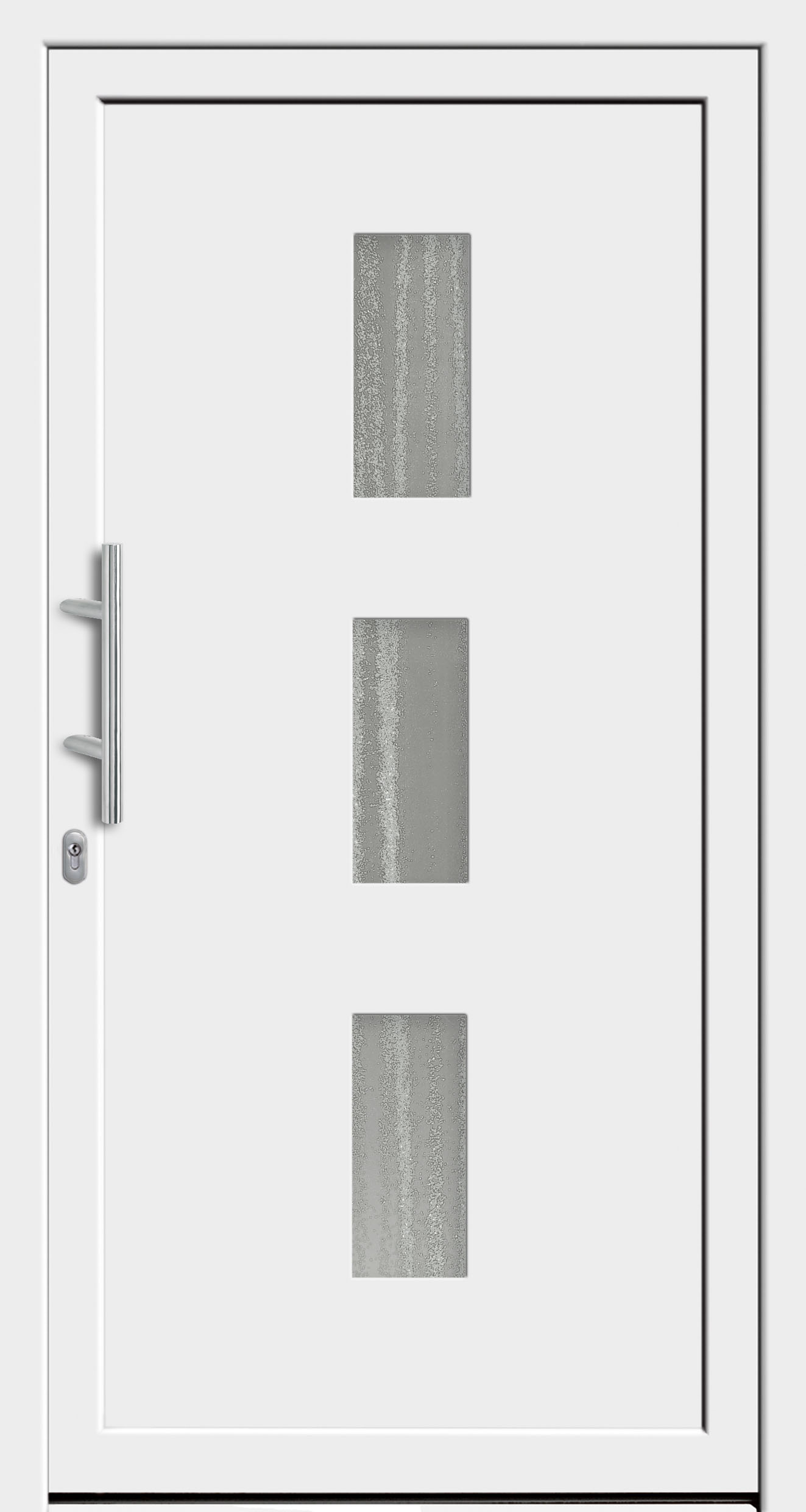 Haustür-Modell DF 5726-50 mit Chinchilla-Strukturglas