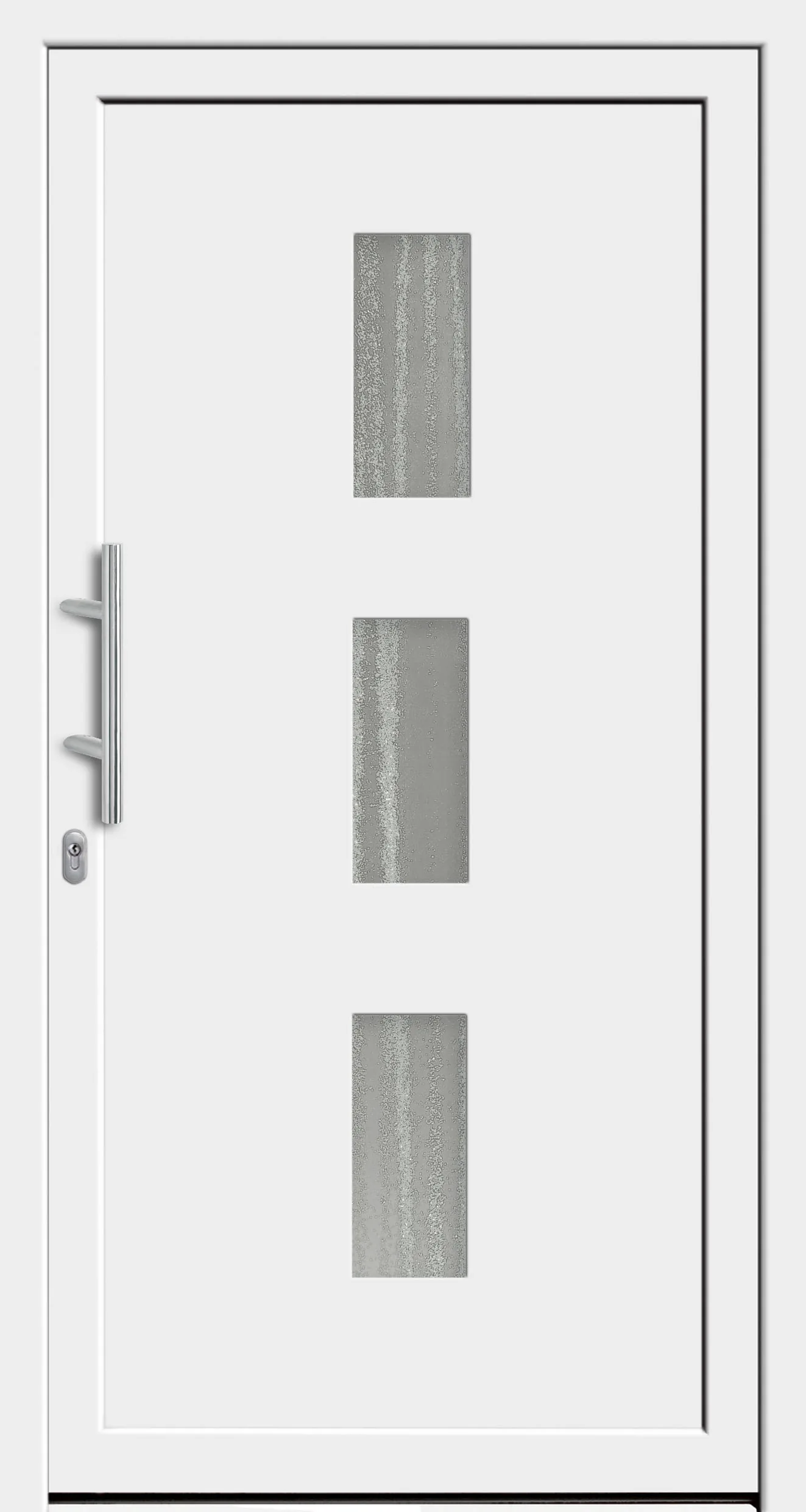 Haustür-Modell DF 5726-50 mit Chinchilla-Strukturglas