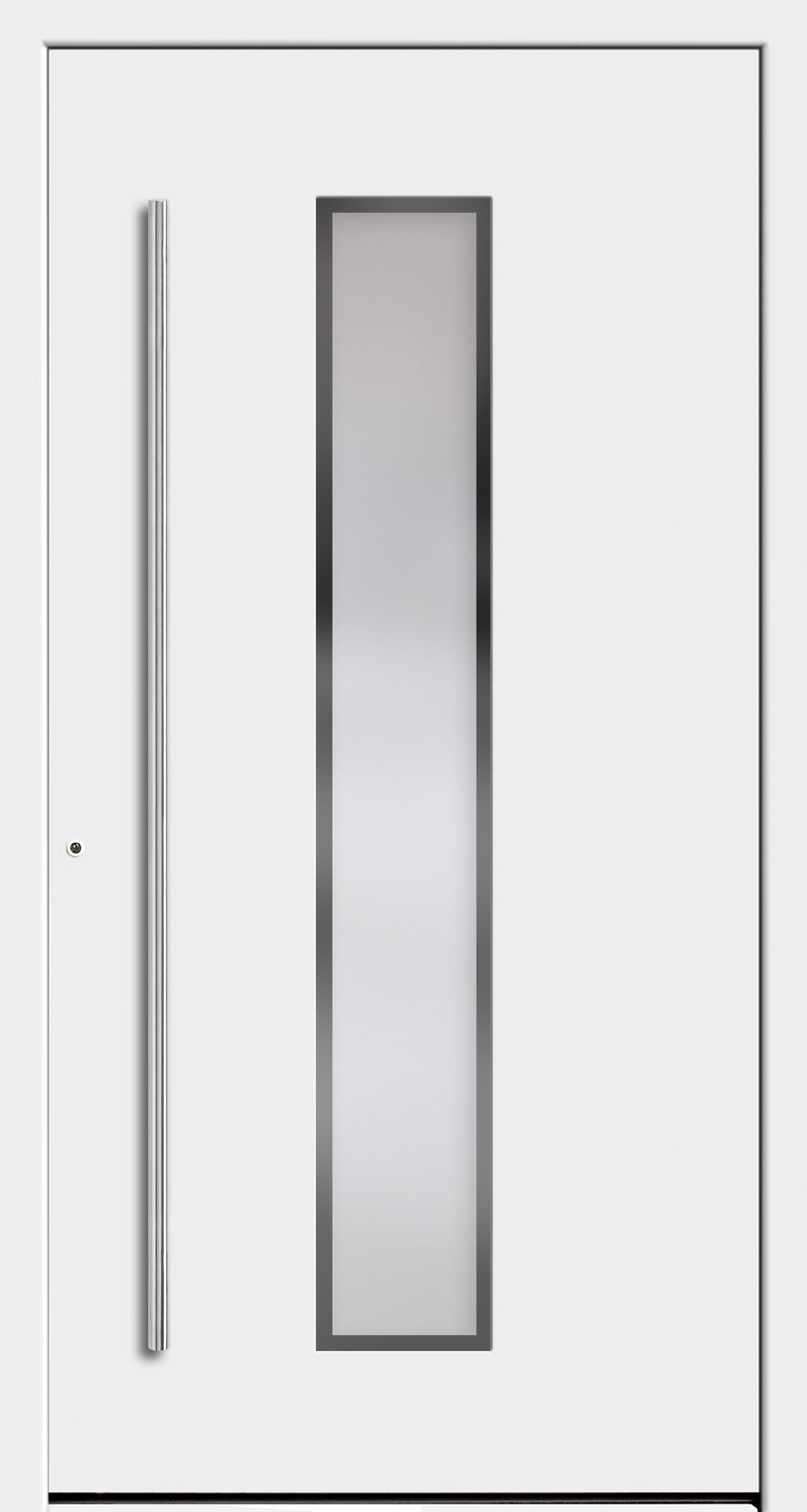 Haustür-Modell DF 7740-50 mit Aufsatzfüllung und Ornamentglas