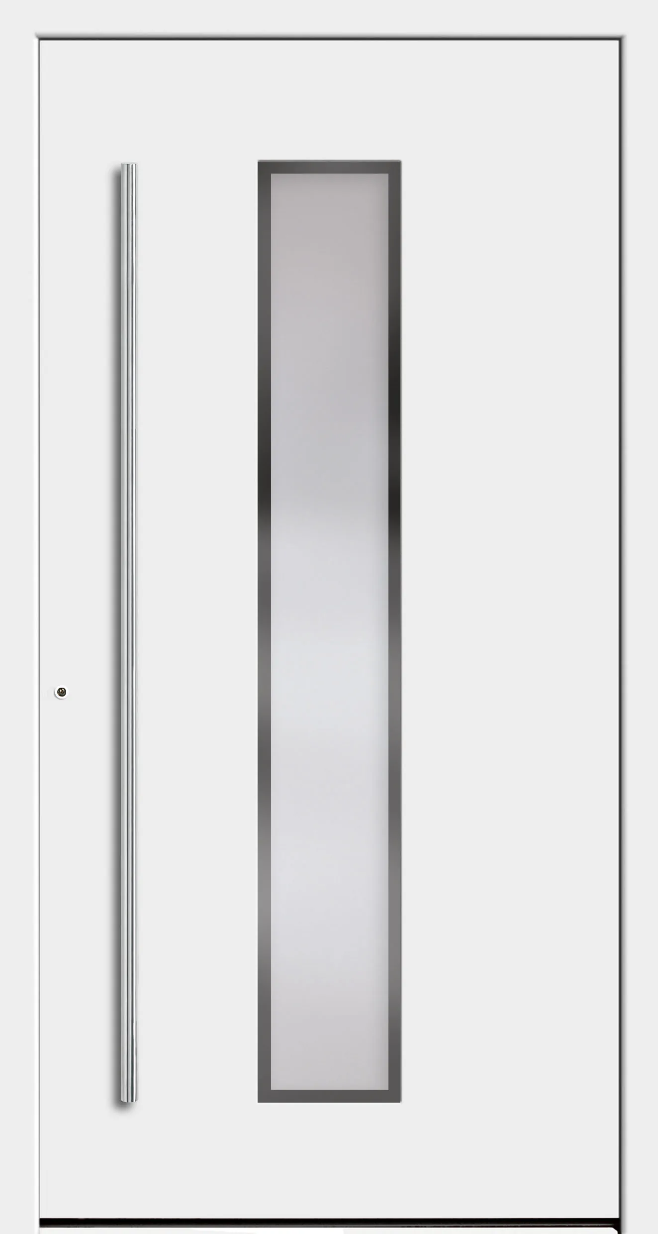Haustür-Modell DF 7740-50 mit Aufsatzfüllung und Ornamentglas